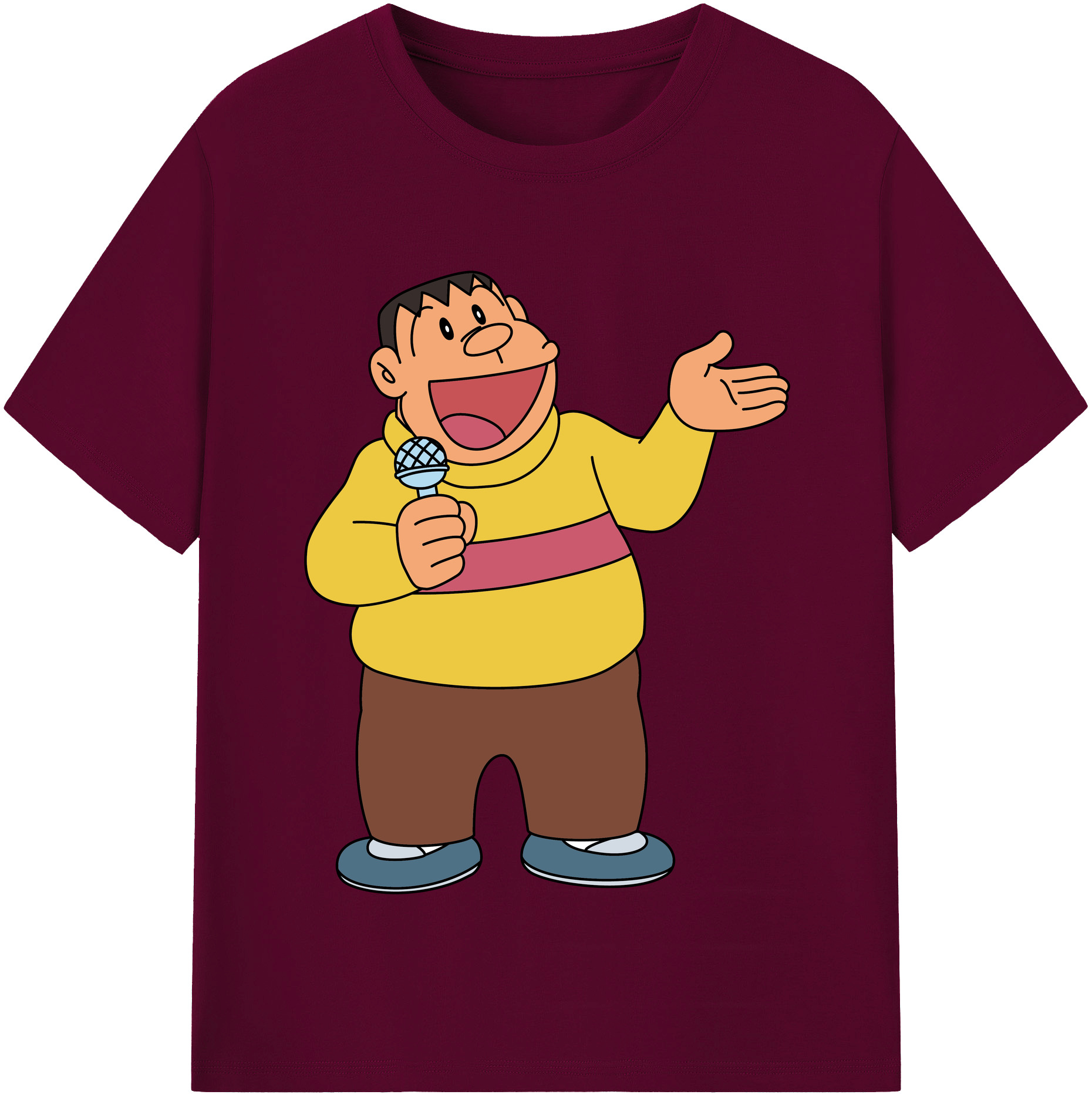 （画像用） ドラえもん 剛田武 Doraemon Gouta Takeshi レディースカジュアルプリントTシャツ（綿100％）